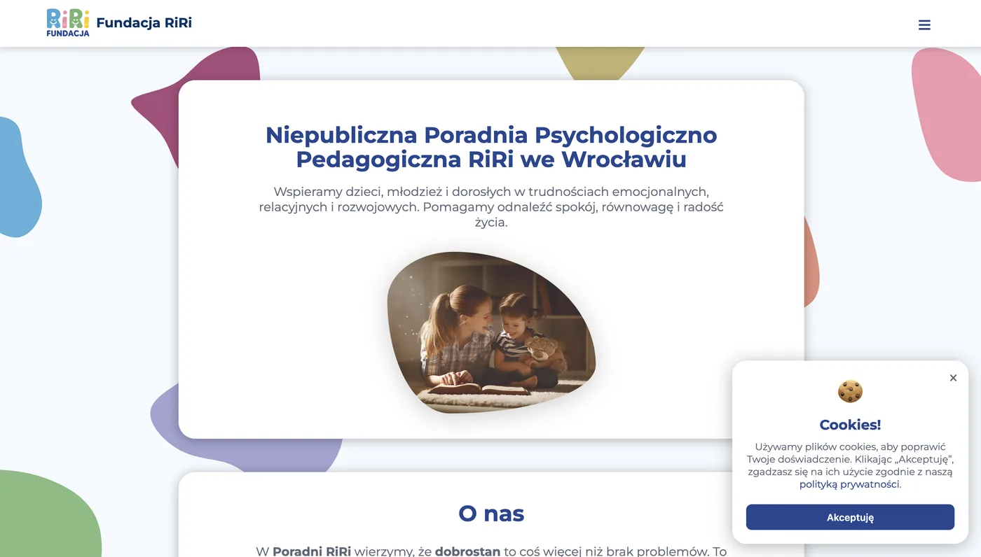 Riri.org.pl — przykład realizacji strony internetowej dla organizacji
